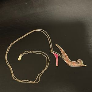 kate spade high heel long pendant